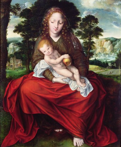 Madonna und Kind von Jan Massys or Metsys